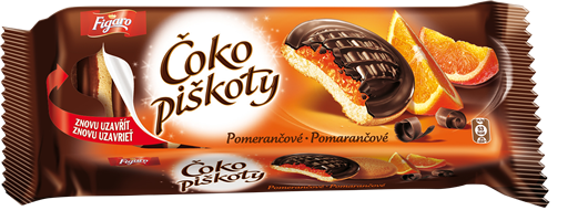Čokopiškoty pomerančové Figaro 147 g