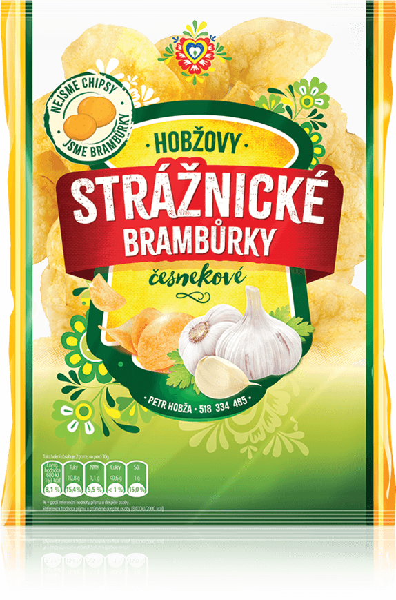 Strážnické brambůrky česnekové 60 g