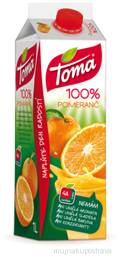 Toma Pomeranč 100% 1L