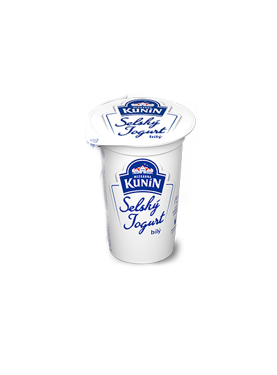 Selský jogurt bílý Kunín 10 x 200g