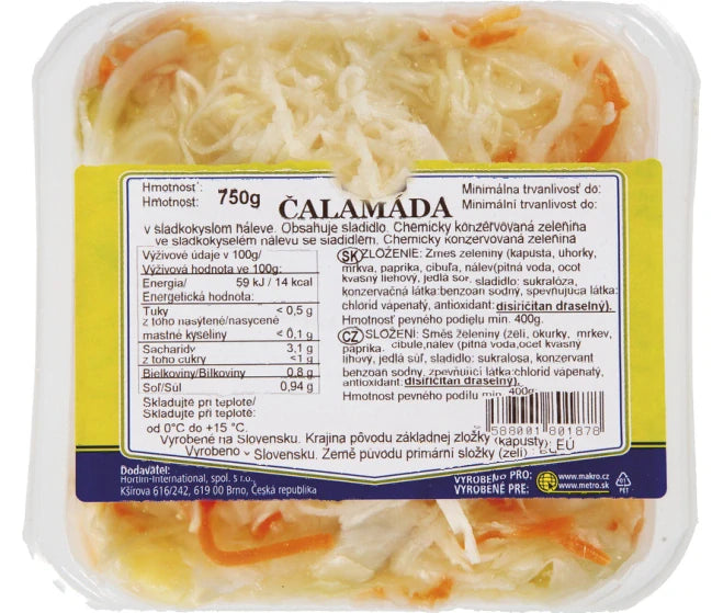 Čalamáda pikantní vanička 750g